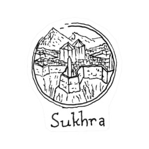 The City of Sukhra - Fantasy Map Sticker